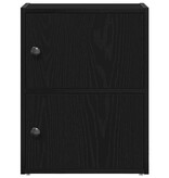 VidaXL Boekenkast 40x24x52 cm bewerkt hout zwart eikenkleurig