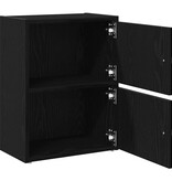 VidaXL Boekenkast 40x24x52 cm bewerkt hout zwart eikenkleurig