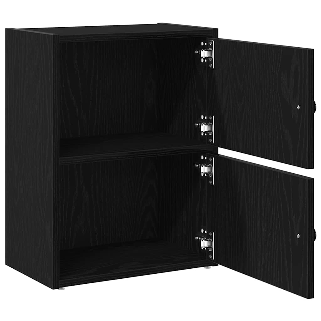 VidaXL Boekenkast 40x24x52 cm bewerkt hout zwart eikenkleurig
