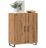 VidaXL Dressoir 69,5x34x90 cm bewerkt hout artisanaal eikenkleur