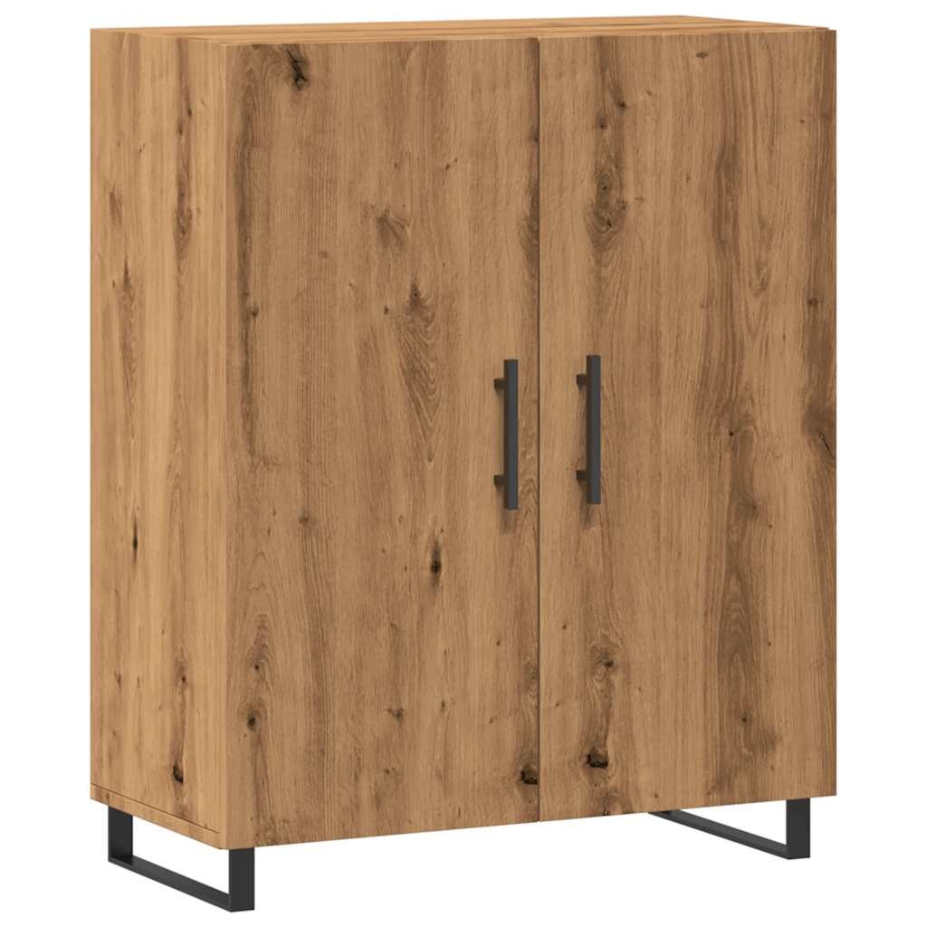 VidaXL Dressoir 69,5x34x90 cm bewerkt hout artisanaal eikenkleur