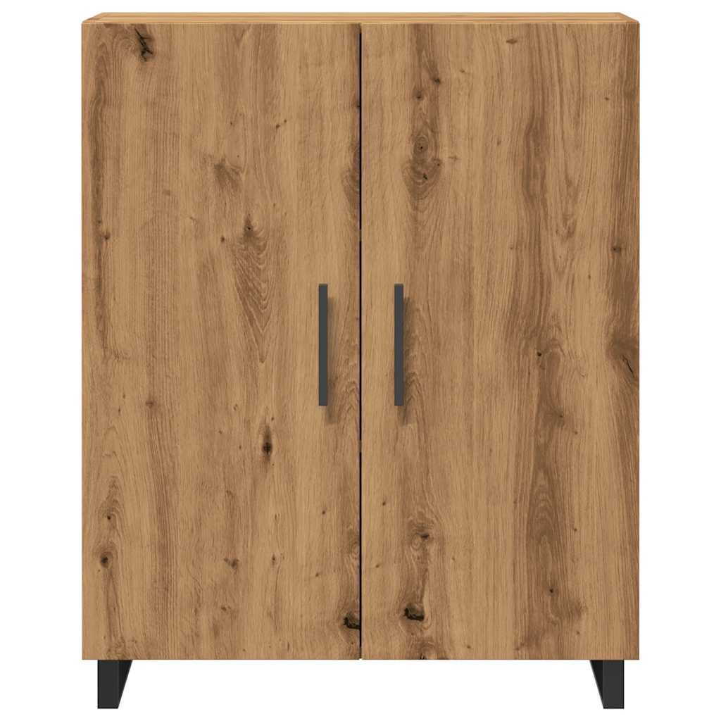 VidaXL Dressoir 69,5x34x90 cm bewerkt hout artisanaal eikenkleur
