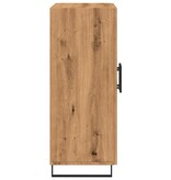 VidaXL Dressoir 69,5x34x90 cm bewerkt hout artisanaal eikenkleur