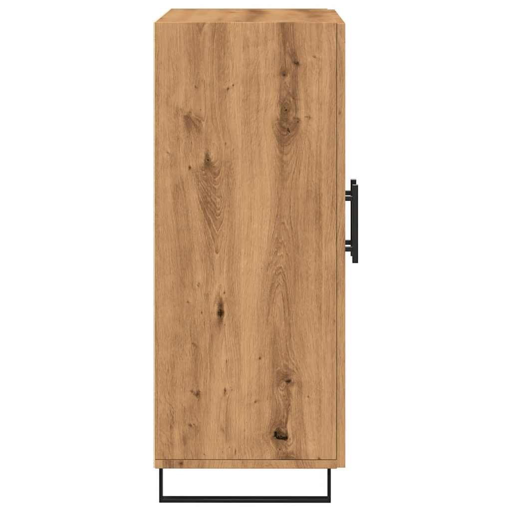 VidaXL Dressoir 69,5x34x90 cm bewerkt hout artisanaal eikenkleur