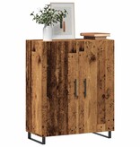 VidaXL Dressoir 69,5x34x90 cm bewerkt hout oud houtkleurig
