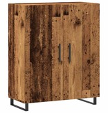 VidaXL Dressoir 69,5x34x90 cm bewerkt hout oud houtkleurig