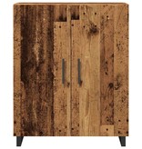 VidaXL Dressoir 69,5x34x90 cm bewerkt hout oud houtkleurig