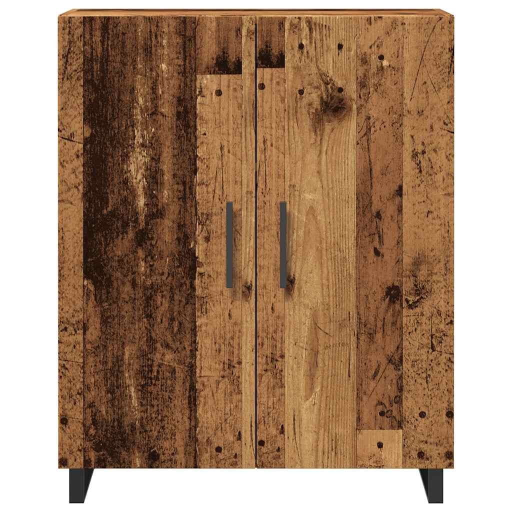 VidaXL Dressoir 69,5x34x90 cm bewerkt hout oud houtkleurig