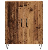 VidaXL Dressoir 69,5x34x90 cm bewerkt hout oud houtkleurig