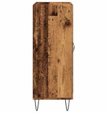 VidaXL Dressoir 69,5x34x90 cm bewerkt hout oud houtkleurig