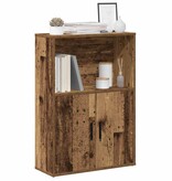 vidaXL Boekenkast 60x24x85 cm bewerkt hout oud houtkleurig