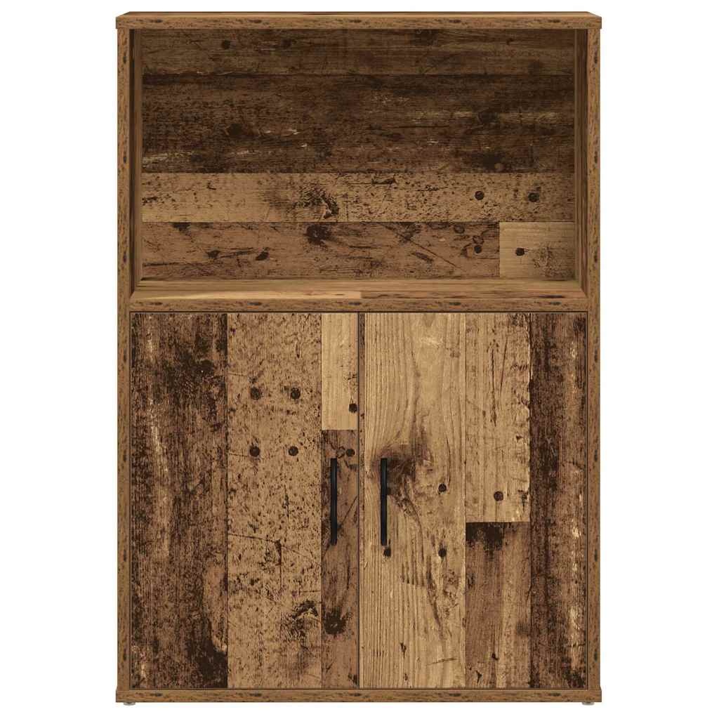 vidaXL Boekenkast 60x24x85 cm bewerkt hout oud houtkleurig
