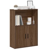 VidaXL Boekenkast 60x24x85 cm bewerkt hout bruin eikenkleurig