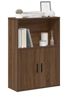 VidaXL Boekenkast 60x24x85 cm bewerkt hout bruin eikenkleurig
