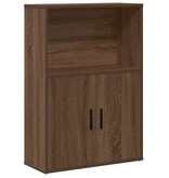 VidaXL Boekenkast 60x24x85 cm bewerkt hout bruin eikenkleurig