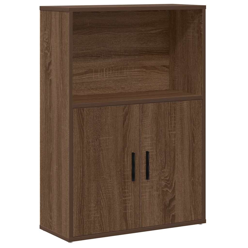 VidaXL Boekenkast 60x24x85 cm bewerkt hout bruin eikenkleurig