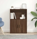 VidaXL Boekenkast 60x24x85 cm bewerkt hout bruin eikenkleurig