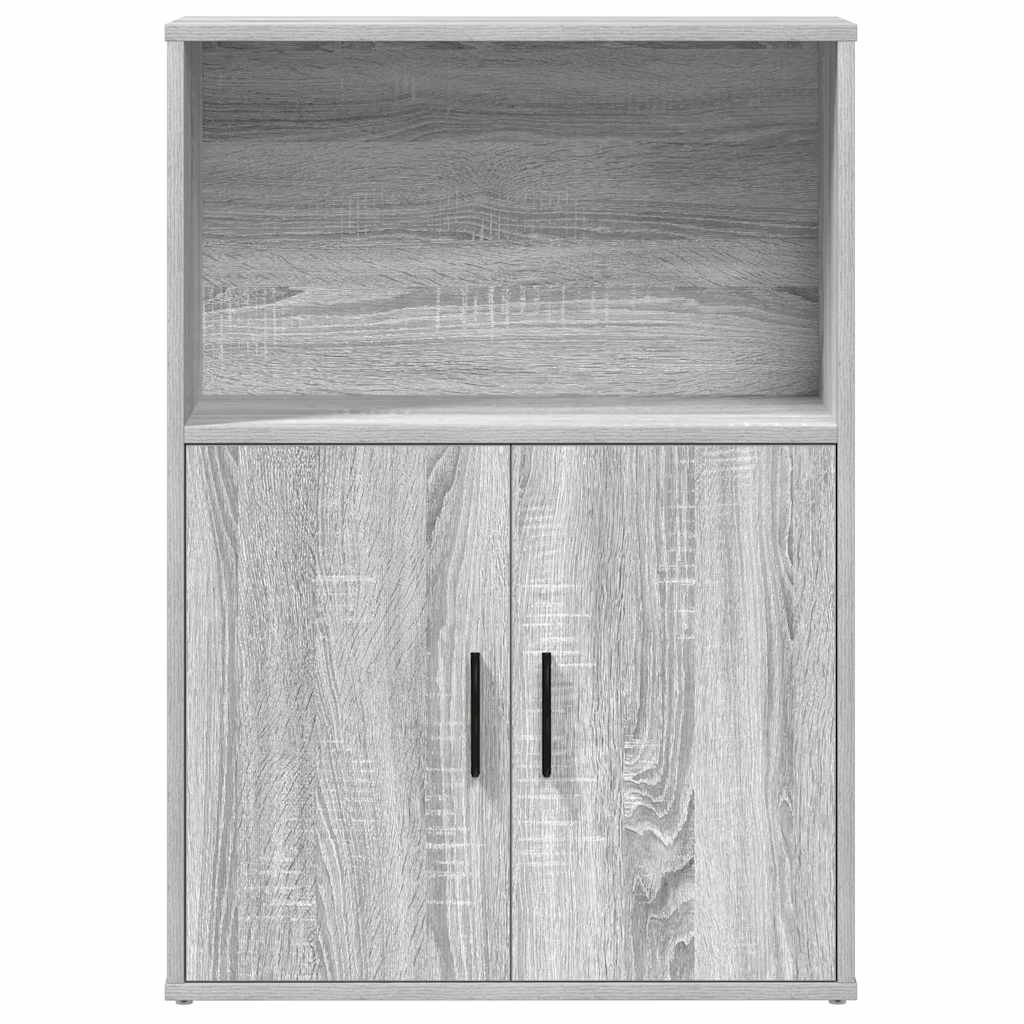 vidaXL Boekenkast 60x24x85 cm bewerkt hout grijs sonoma eikenkleurig