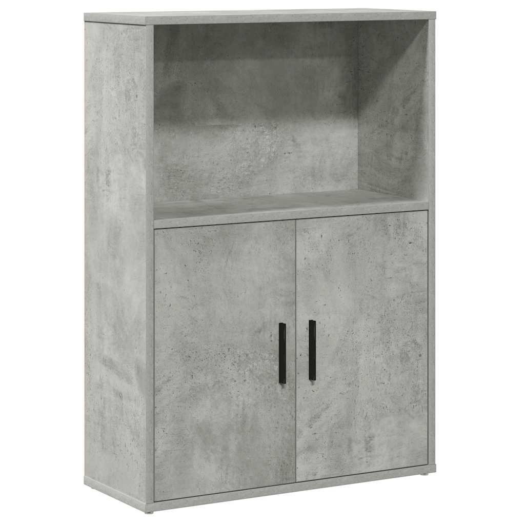 vidaXL Boekenkast 60x24x85 cm bewerkt hout betongrijs