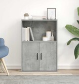 vidaXL Boekenkast 60x24x85 cm bewerkt hout betongrijs