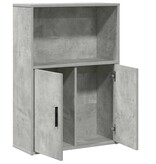 vidaXL Boekenkast 60x24x85 cm bewerkt hout betongrijs