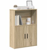 vidaXL Boekenkast 60x24x85 cm bewerkt hout sonoma eikenkleurig