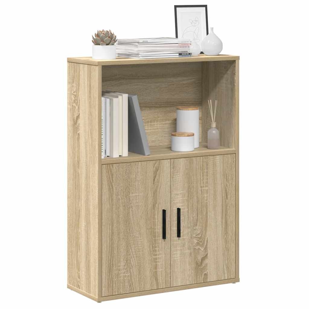 vidaXL Boekenkast 60x24x85 cm bewerkt hout sonoma eikenkleurig