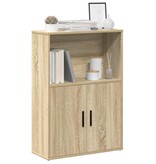 vidaXL Boekenkast 60x24x85 cm bewerkt hout sonoma eikenkleurig