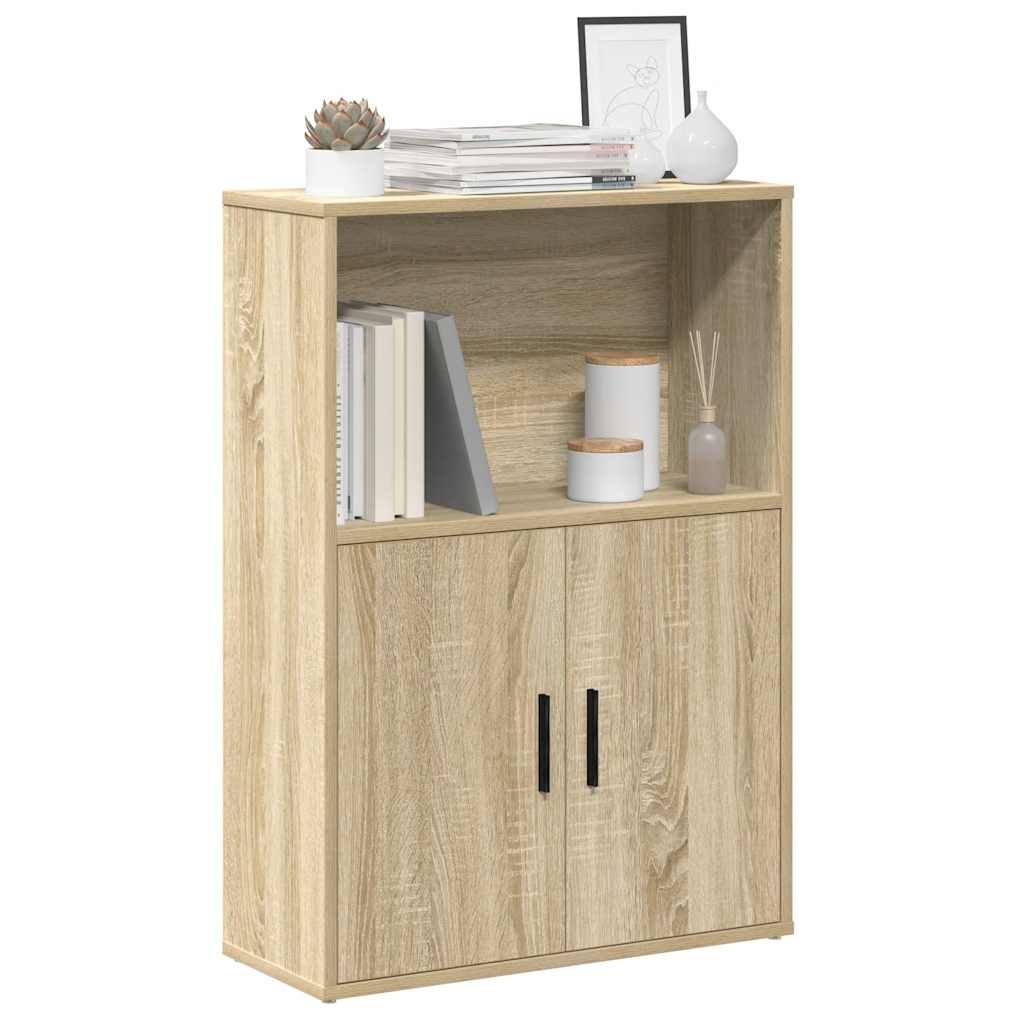 vidaXL Boekenkast 60x24x85 cm bewerkt hout sonoma eikenkleurig