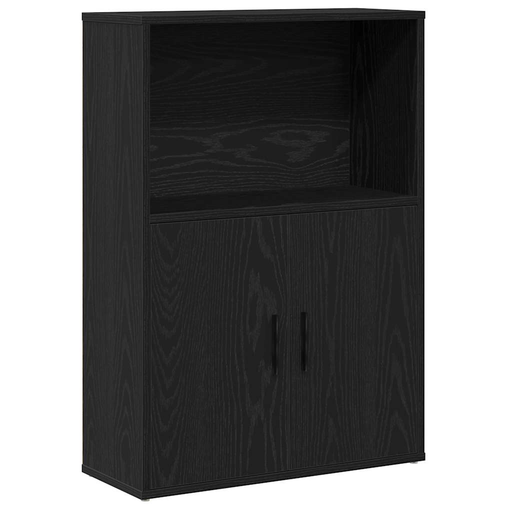 vidaXL Boekenkast 60x24x85 cm bewerkt hout zwart eikenkleurig