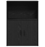 vidaXL Boekenkast 60x24x85 cm bewerkt hout zwart eikenkleurig