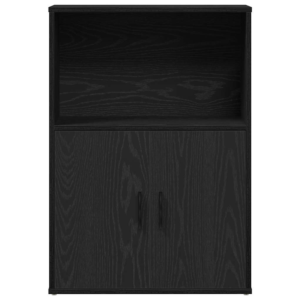 vidaXL Boekenkast 60x24x85 cm bewerkt hout zwart eikenkleurig