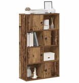 vidaXL Boekenkast 60x24x101,5 cm bewerkt hout oud houtkleurig