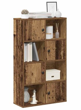 VidaXL Boekenkast 60x24x101,5 cm bewerkt hout oud houtkleurig