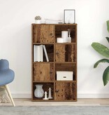 vidaXL Boekenkast 60x24x101,5 cm bewerkt hout oud houtkleurig