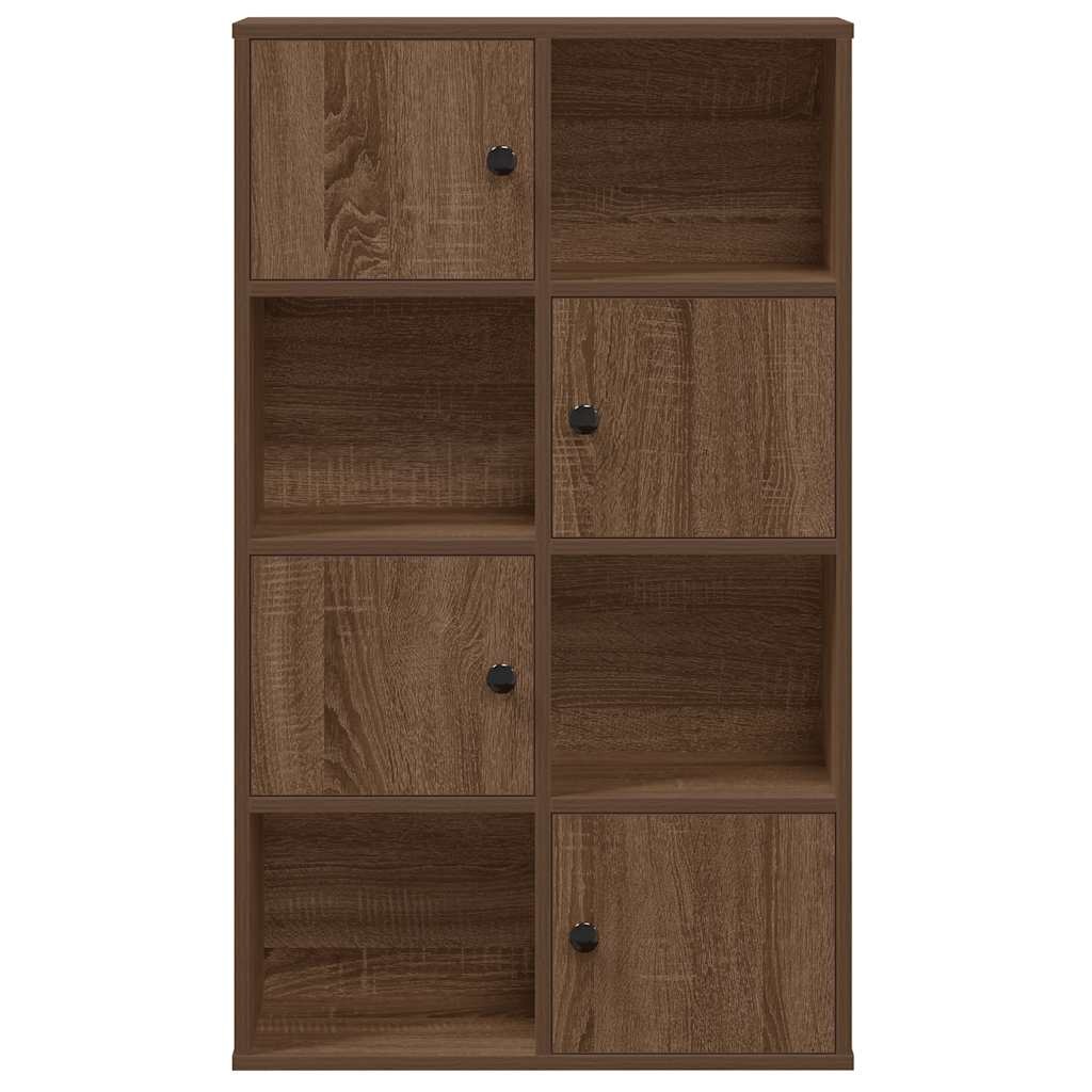 vidaXL Boekenkast 60x24x101,5 cm bewerkt hout bruin eikenkleurig