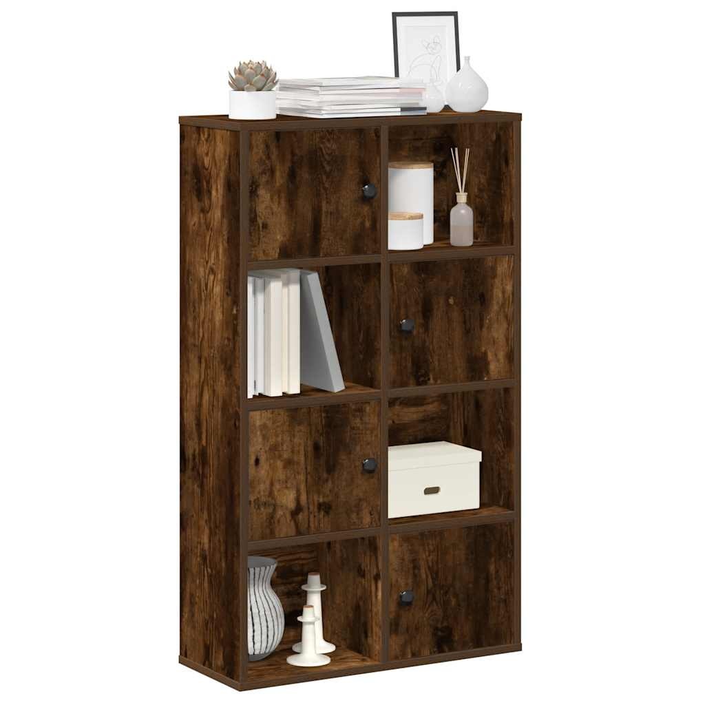 VidaXL Boekenkast 60x24x101,5 cm bewerkt hout gerookt eikenkleurig