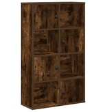 VidaXL Boekenkast 60x24x101,5 cm bewerkt hout gerookt eikenkleurig