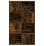VidaXL Boekenkast 60x24x101,5 cm bewerkt hout gerookt eikenkleurig