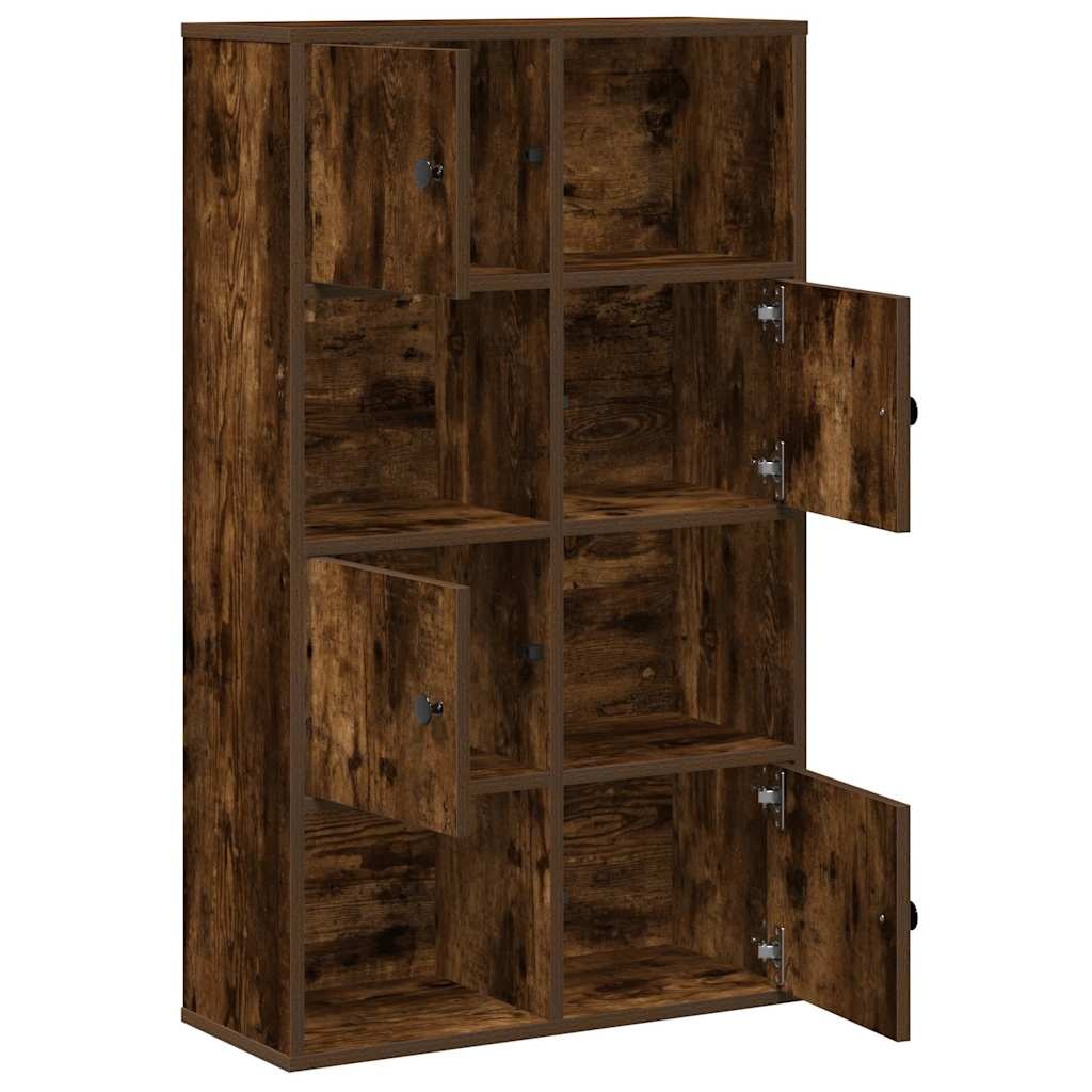 VidaXL Boekenkast 60x24x101,5 cm bewerkt hout gerookt eikenkleurig
