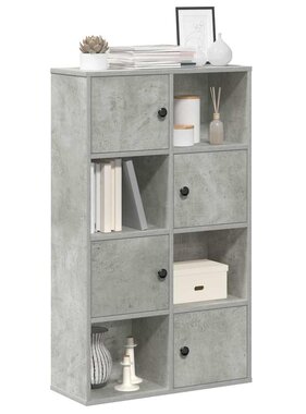 VidaXL Boekenkast 60x24x101,5 cm bewerkt hout betongrijs