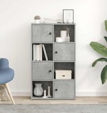 vidaXL Boekenkast 60x24x101,5 cm bewerkt hout betongrijs