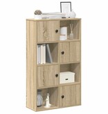 vidaXL Boekenkast 60x24x101,5 cm bewerkt hout sonoma eikenkleurig