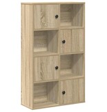 vidaXL Boekenkast 60x24x101,5 cm bewerkt hout sonoma eikenkleurig