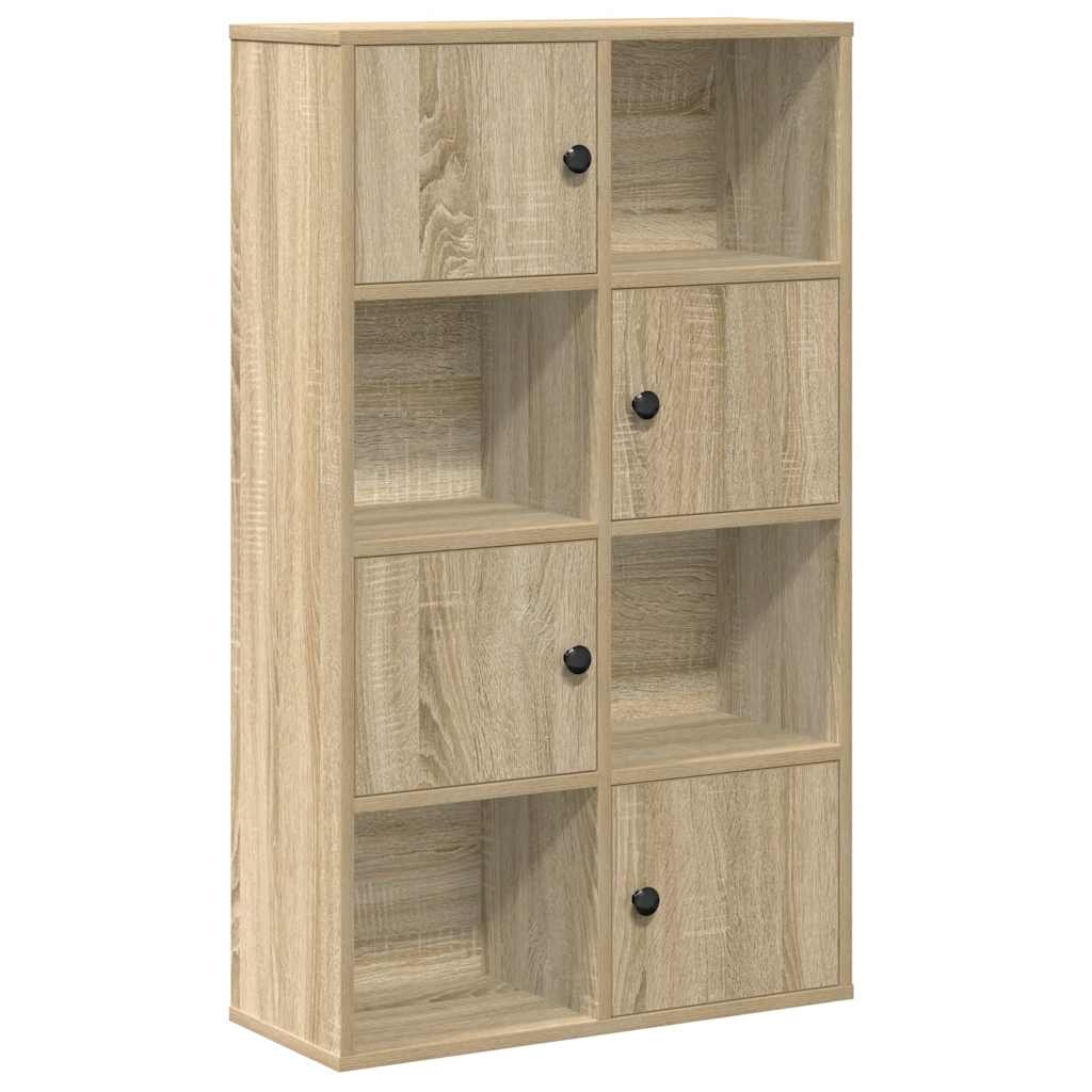 vidaXL Boekenkast 60x24x101,5 cm bewerkt hout sonoma eikenkleurig