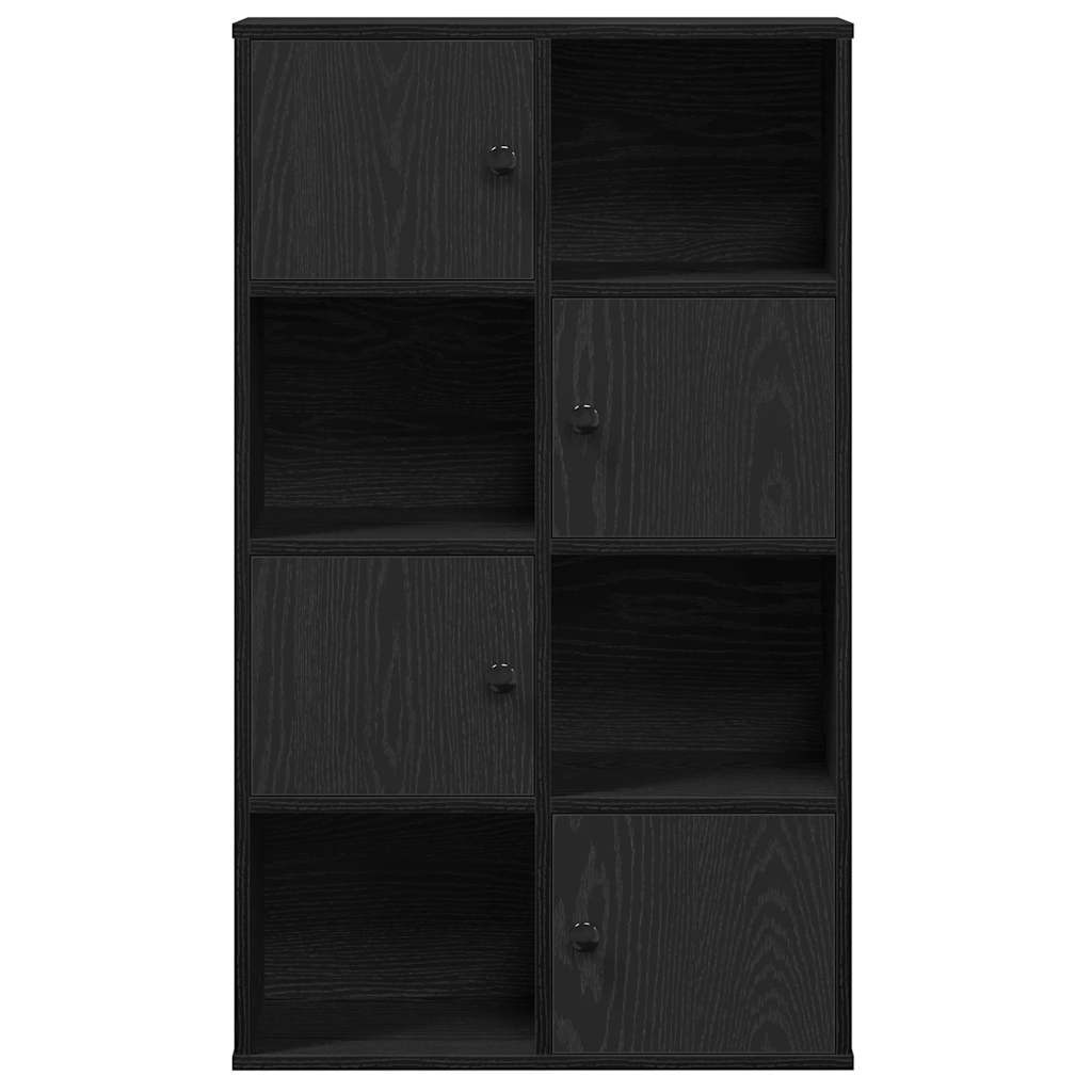 vidaXL Boekenkast 60x24x101,5 cm bewerkt hout zwart eikenkleurig