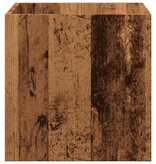 vidaXL Plantenbak 40x40x40 cm bewerkt hout oud houtkleurig