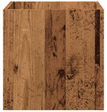 vidaXL Plantenbak 40x40x40 cm bewerkt hout oud houtkleurig