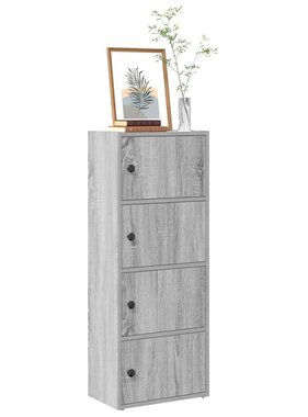 VidaXL Boekenkast 40x24x102 cm bewerkt hout grijs sonoma eikenkleurig