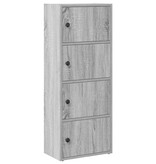 vidaXL Boekenkast 40x24x102 cm bewerkt hout grijs sonoma eikenkleurig